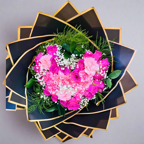 Heart Shaped Flower Bouquet
