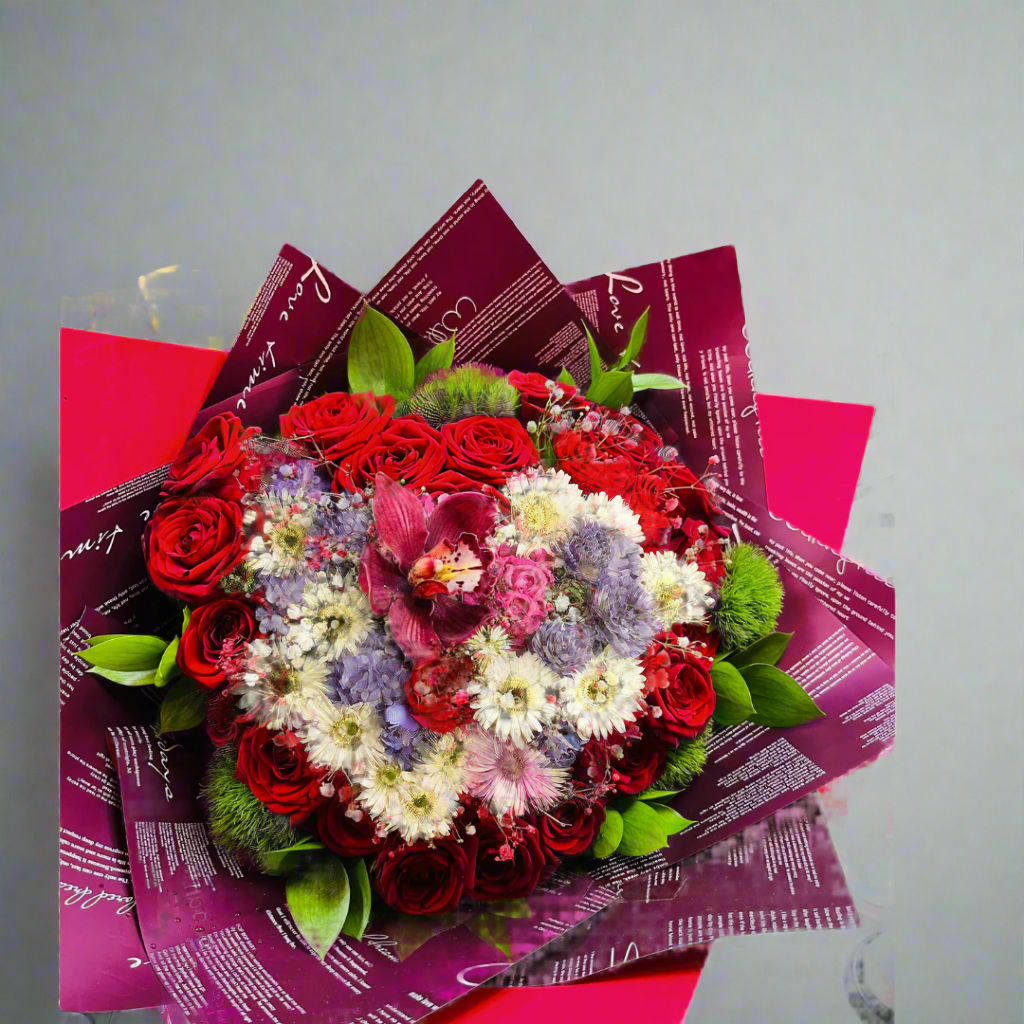 Heart Shaped Flower Bouquet